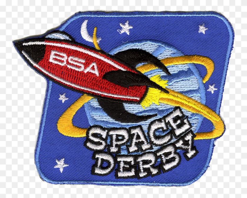 1003x790 Descargar Png Space Derby Space Derby Patch Cub Scout Space Derby Patch, Logotipo, Símbolo, Marca Registrada Hd Png