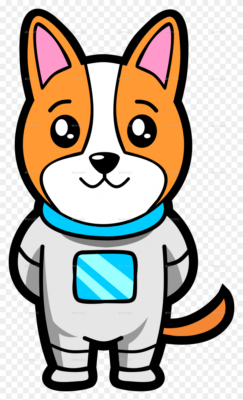 1446x2453 Space Dog Mascot Cute Space Dog, Astronaut, Doodle HD PNG Download