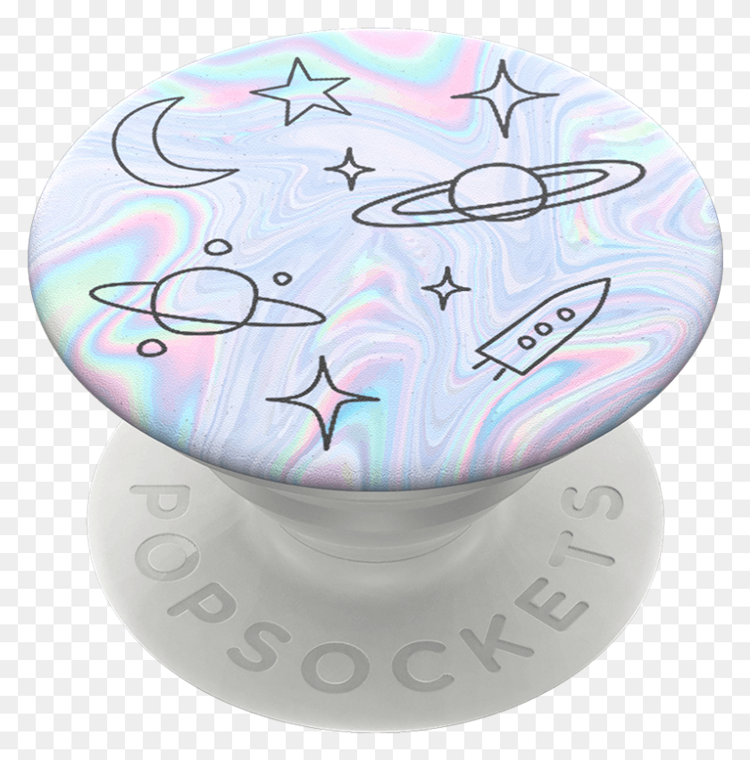 795x808 Space Doodle Popsockets Space Doodle Popsocket, Porcelain, Pottery HD PNG Download