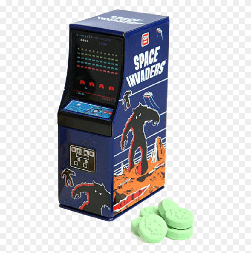 460x788 Descargar Png Space Invaders Arcade Candy Tin Pac Man Arcade Cabinet Candy, Máquina De Juego De Arcade Hd Png