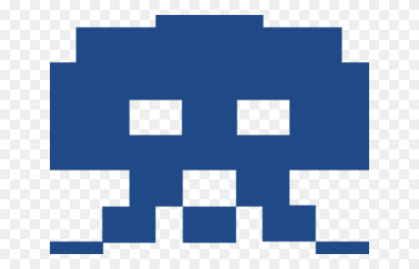 640x480 Space Invaders Clipart Pixel Monster, Pac Man, Cushion HD PNG Download