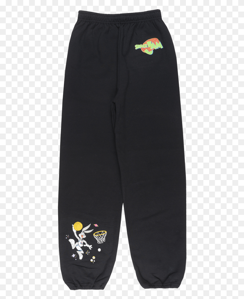 444x970 Space Jam Tune Squad Fleece Sweatpants Basketball Jogger Pocket, Clothing, Apparel, Shorts HD PNG Download