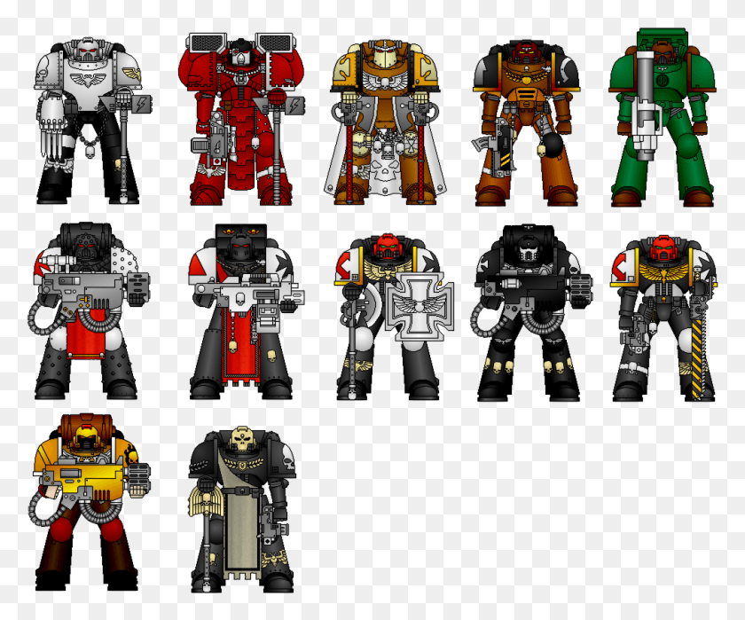 1008x827 Space Marines Fictional Character, Robot, Toy HD PNG Download