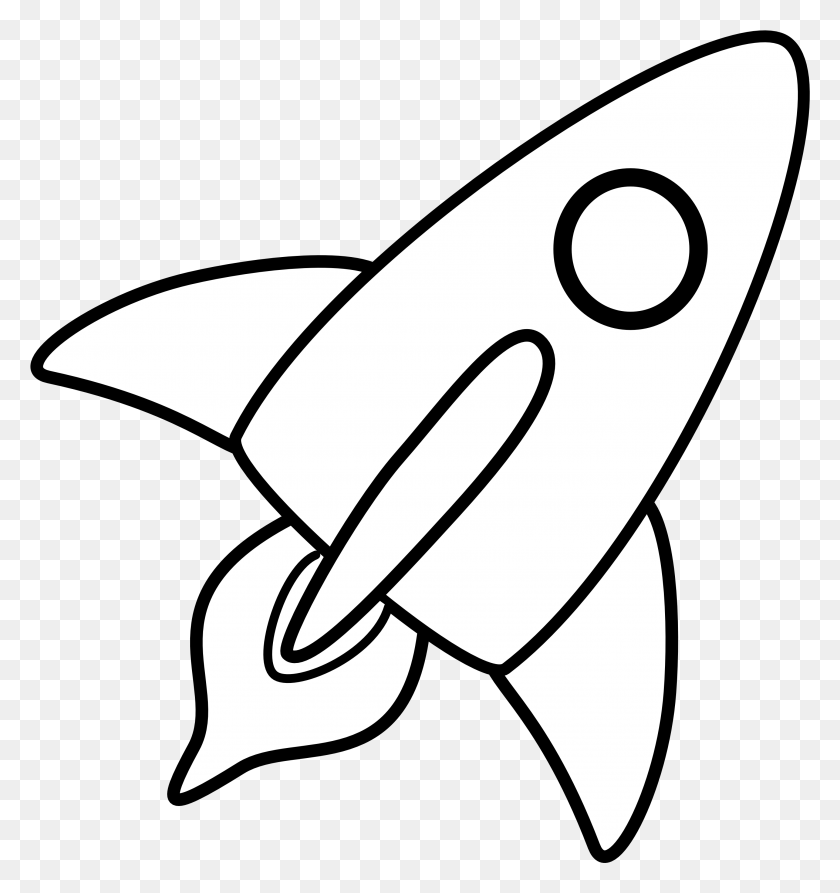 2889x3086 Space Rocket Clip Art Black And White Pics About Space Clip Art Rocket Ship Black And White, Clothing, Apparel, Axe HD PNG Download