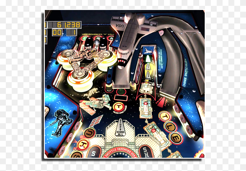 565x523 Space Space Shuttle Pinball, Arcade Game Machine, Video Gaming HD PNG Download