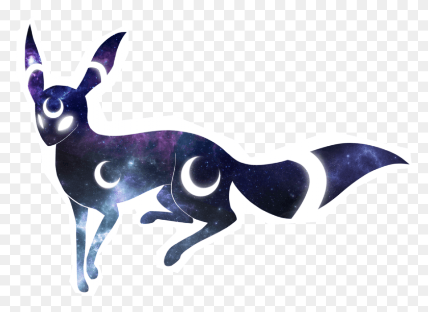 877x621 Space Umbreon, Mammal, Animal, Horse HD PNG Download