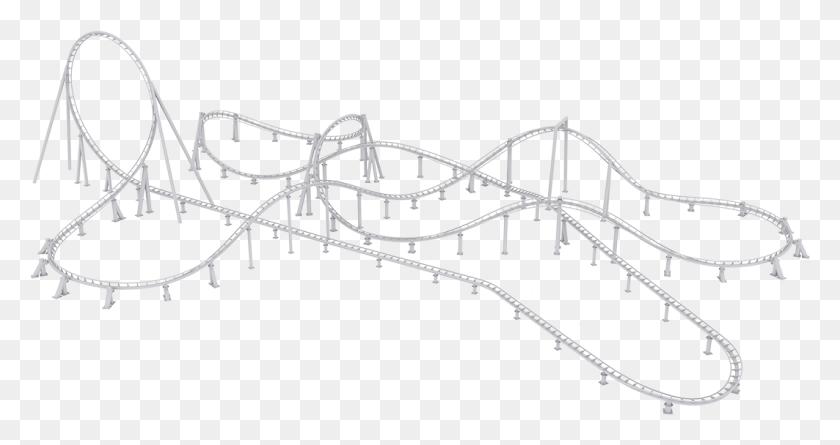 1063x526 Space Warp Launch Coaster Line Art, Bow, Accessories, Accessory HD PNG Download