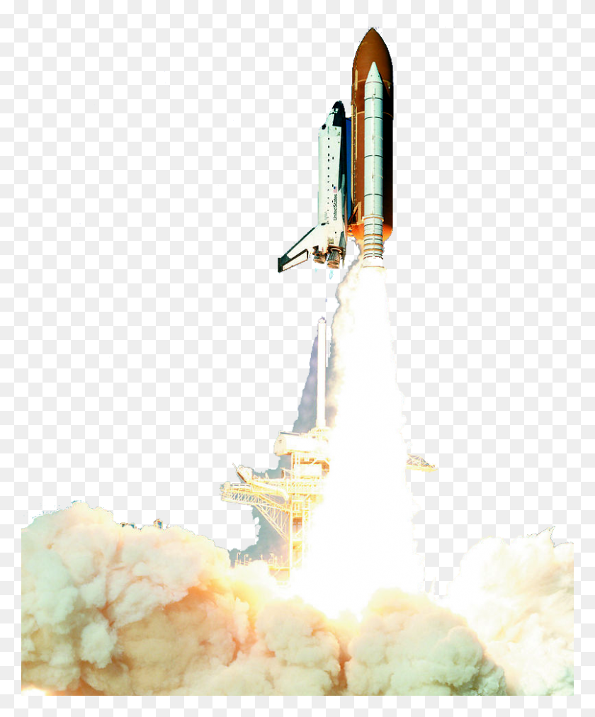 803x981 Космический Самолет, Запуск, Ракета, Корабль Hd Png Скачать