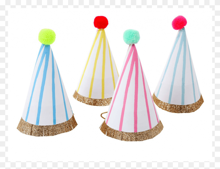 1279x961 Spaces Kennebunkport Striped Party Hats Party Hats, Clothing, Apparel, Party Hat HD PNG Download