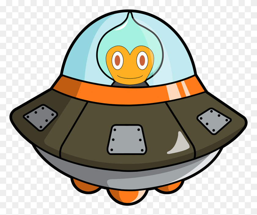 1297x1068 Spaceship Aliens Bitcoin Android Free Image Alien Spaceship Cartoon, Clothing, Apparel, Helmet HD PNG Download