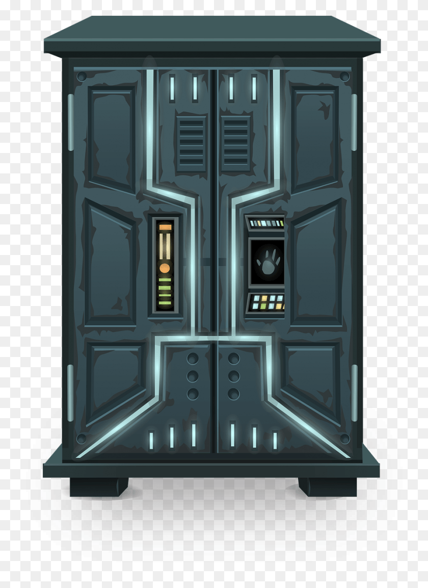 894x1253 Кабинет Космического Корабля, Дверь, Машина, Лифт Hd Png Скачать