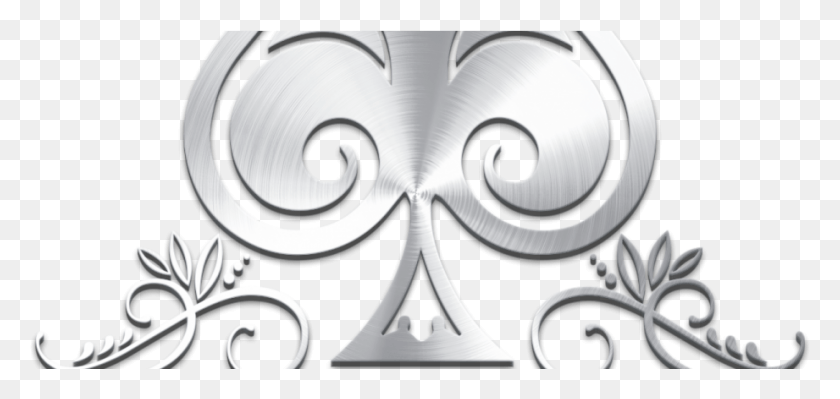 921x401 Spades Silver Logo Logo Spades Cosmetics, Floral Design, Pattern, Graphics HD PNG Download
