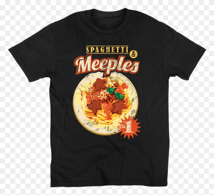 1009x911 Spaghetti Amp Meeples Shirt, Clothing, Apparel, T-shirt HD PNG Download