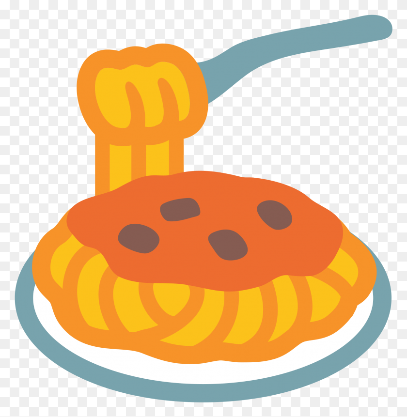 1931x1985 Spaghetti Clipart Svg Spaghetti Emoji, Bread, Food, Meal HD PNG Download