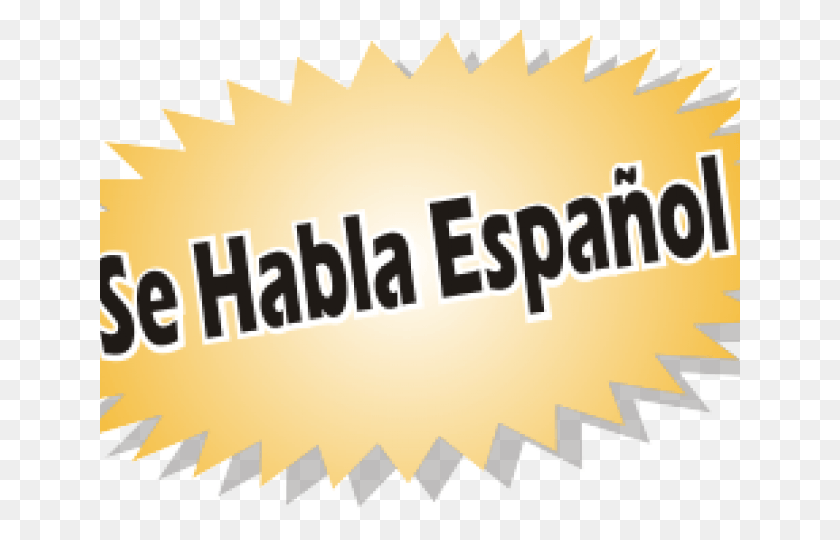 640x480 Spain Clipart Se Habla Espanol Se Habla Espanol, Label, Text, Poster HD PNG Download