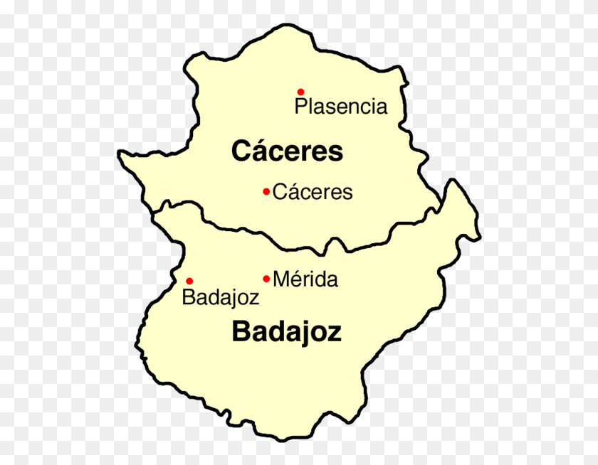 516x594 Spain Extremadura Map Badajoz Comunidad Autonoma, Diagram, Atlas, Plot HD PNG Download