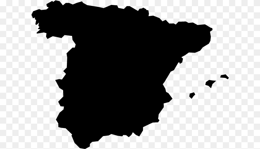 Spain Silhouette, Gray Clipart PNG