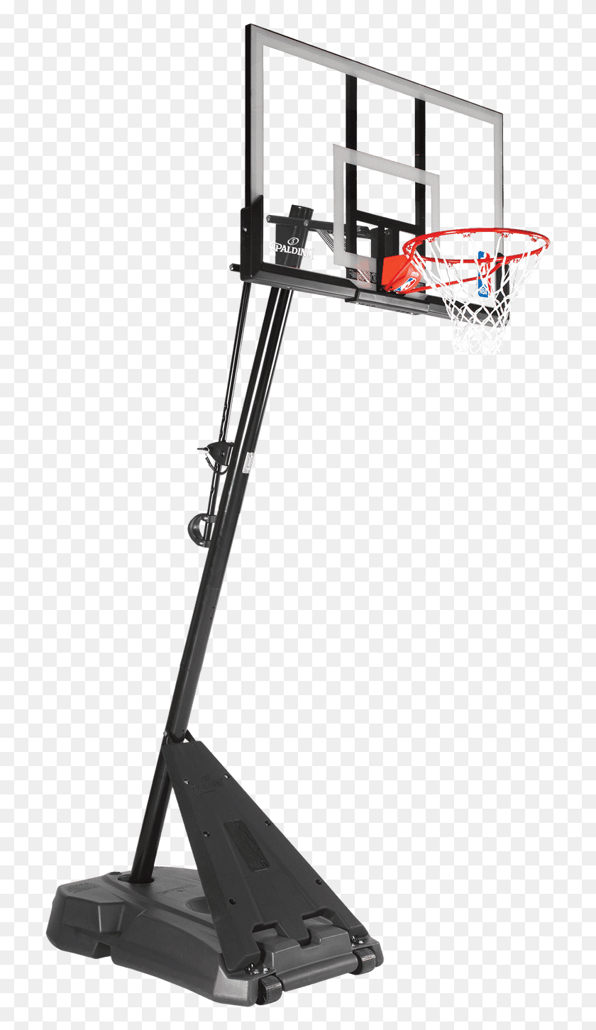 717x1392 Spalding 54 Hercules Angled Pole Basketball Hoop Spalding Hercules 54 Acrylic Portable Basketball System, Hoop, Team Sport, Sport HD PNG Download