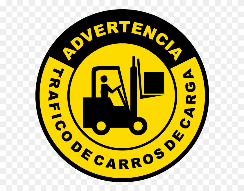 600x600 Spanish Forklift Traffic Floor Sign Bomberos Cuenca, Logo, Symbol, Trademark HD PNG Download