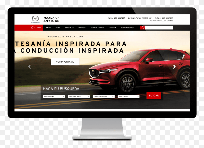 1031x732 Испанский Сайт На Мониторе Prca, Автомобиль, Транспорт, Колесо Hd Png Скачать
