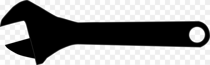 Spanners Adjustable Spanner Tool Pipe Wrench Silhouette Sticker PNG