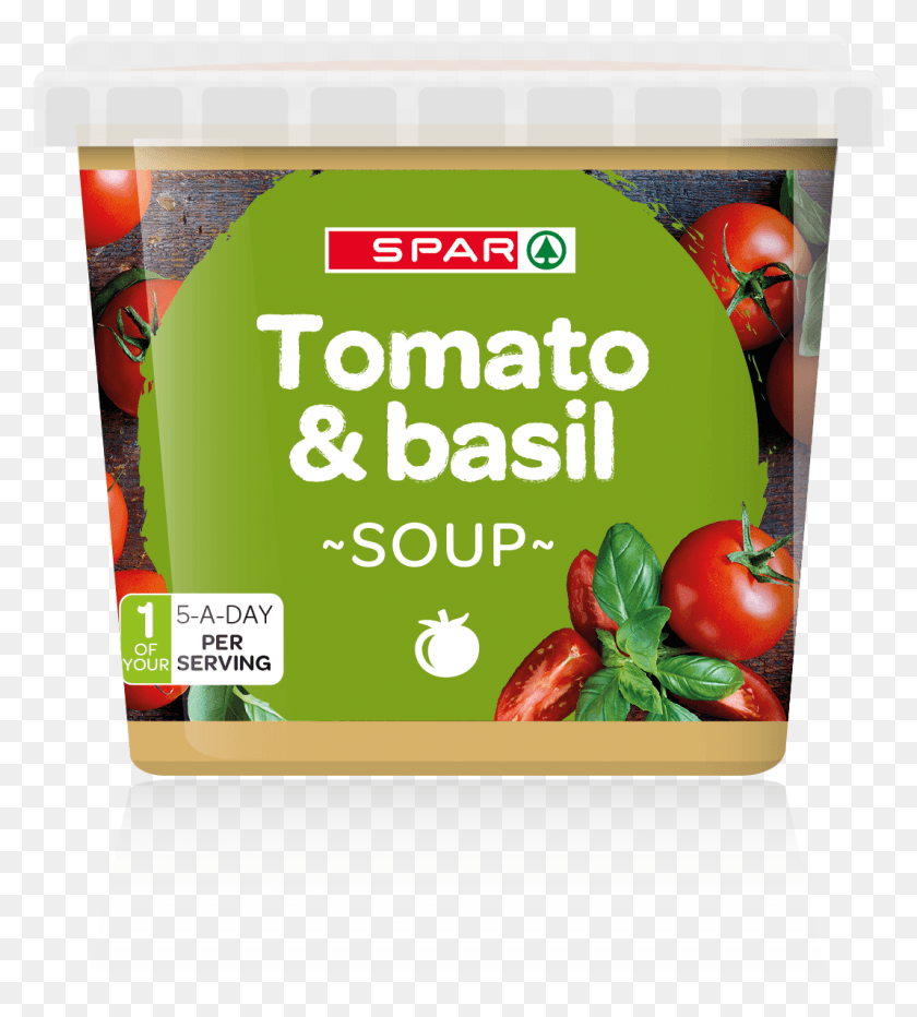 1068x1195 Descargar Png / Sopa De Tomate Y Albahaca Spar Hd Png