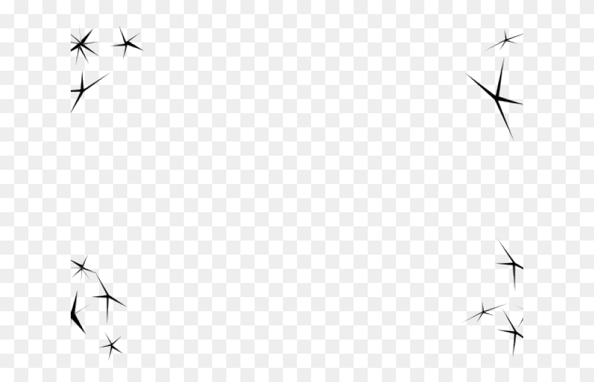 640x480 Sparkle Clipart Black And White Illustration, Outdoors, Nature, Astronomy HD PNG Download
