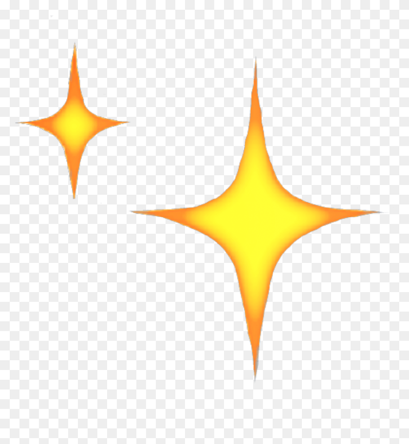 808x883 Sparkle Emoji Transparent Background, Star Symbol, Symbol HD PNG Download