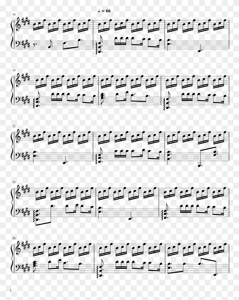 773x991 Sparkle Sheet Music Composed By Cover By Theishter Beethoven Silence Partitura Piano, Gray, World Of Warcraft HD PNG Download