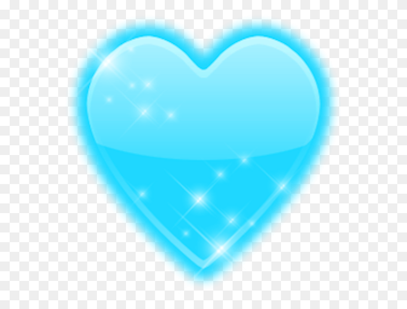 577x578 Descargar Png Corazón Azul Brillante Corazón Azul Cielo, Globo, Bola, Corazón Hd Png