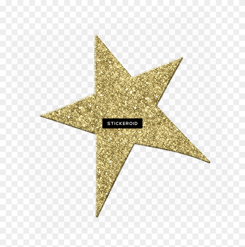 2041x2057 Sparkling Gold Star, Cross, Symbol, Star Symbol HD PNG Download