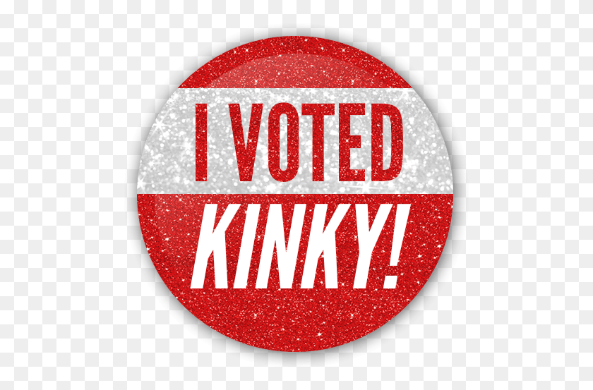 493x493 Sparkly Stylish Stickers For All Who Vote Kinky Http Circle, Label, Text, Sticker HD PNG Download