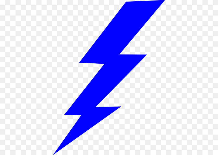 432x599 Sparks Clipart Blue Lightning Bolt, Rocket, Weapon, Logo Transparent PNG
