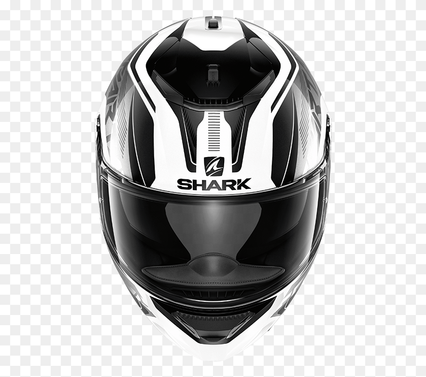 470x682 Spartan Blank Blk 34lfront He3430 Casco Moto Shark Fluor, Clothing, Apparel, Crash Helmet HD PNG Download