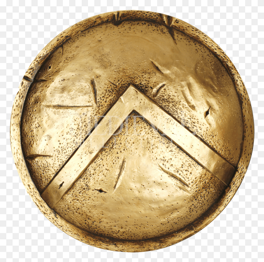 827x819 Spartan Shield, Armor, Gold HD PNG Download