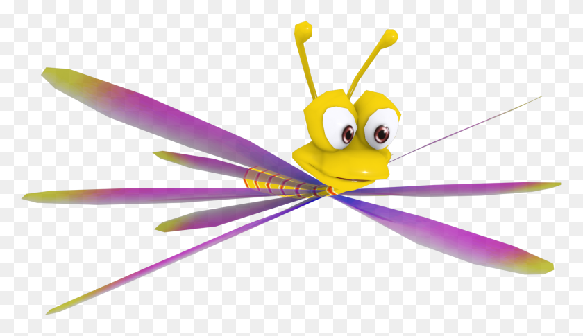 1681x916 Sparx Spyro Enter The Dragonfly Model By Crasharki Spyro Enter The Dragonfly Sparx, Animal, Insect, Invertebrate HD PNG Download