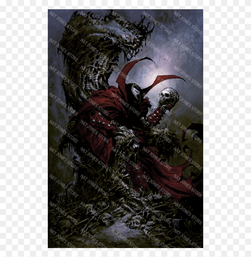 521x801 Spawn Art Print, Person, Human, Batman Descargar Hd Png