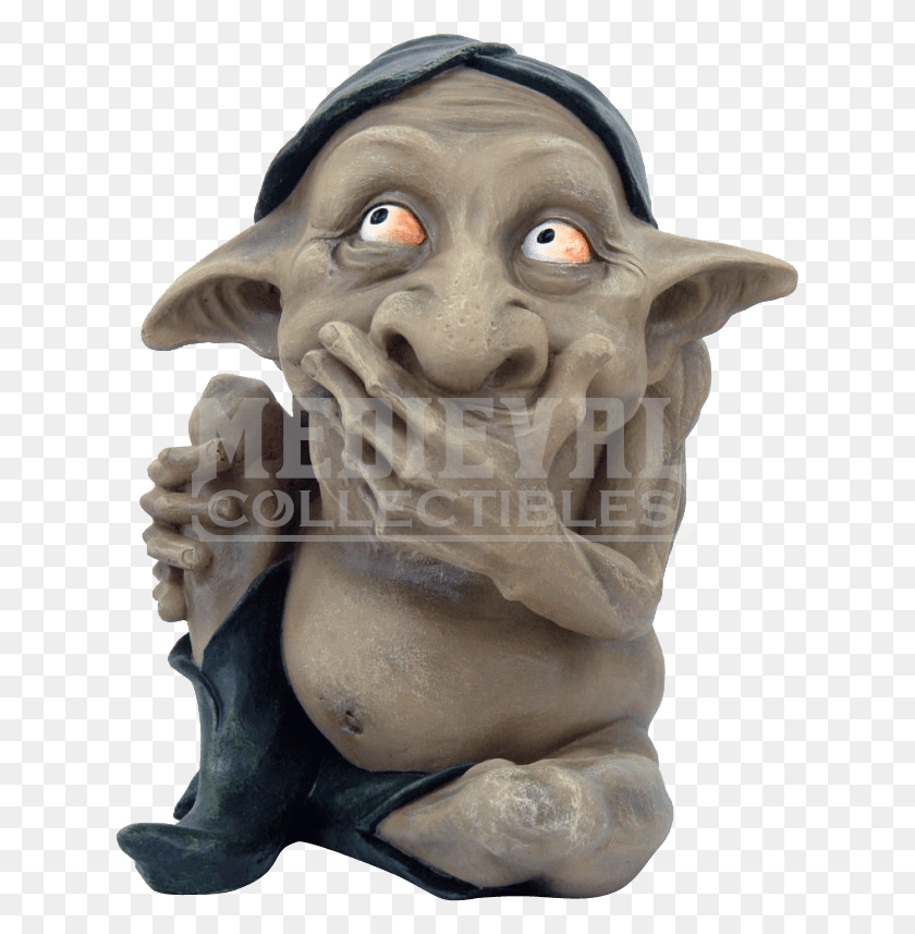 627x797 Descargar Png Speak No Evil Cc By Medieval Collectibles Goblin, Estatua, Escultura Hd Png