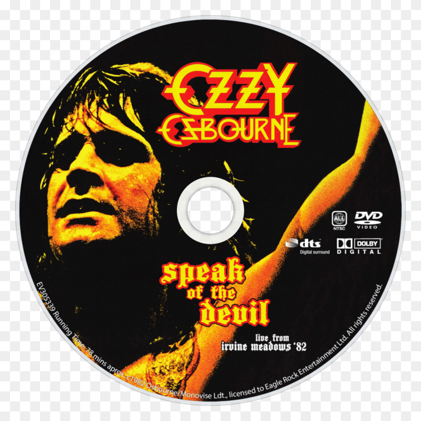 1000x1000 Speak Of The Devil Dvd Disc Image Ozzy Osbourne Fanart Tv, Disk, Person, Human HD PNG Download