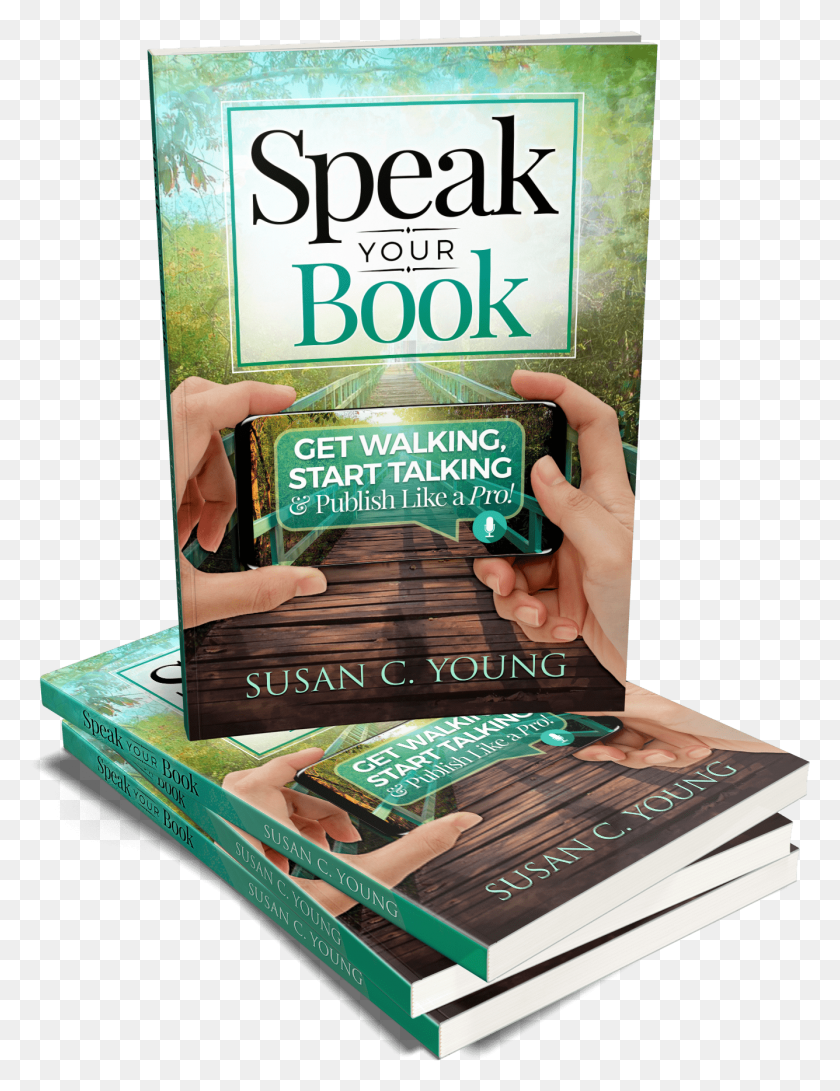 1336x1767 Speak Your Book Stack 3d Flyer, Poster, Paper, Advertisement HD PNG Download