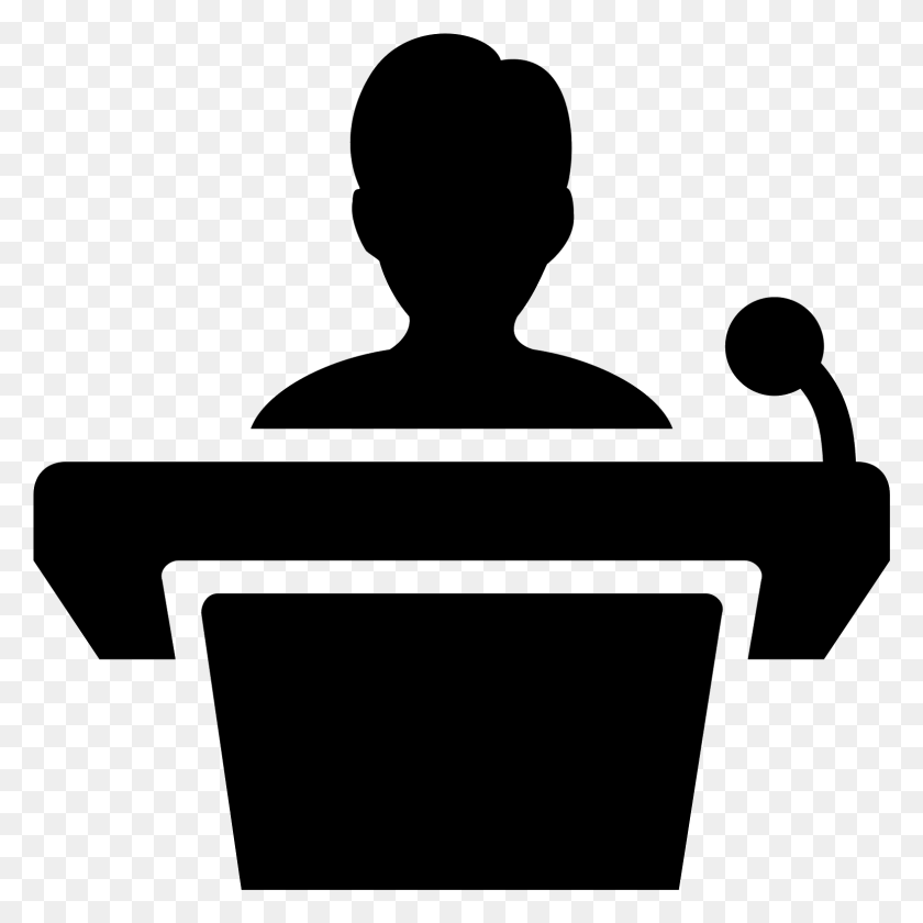 1577x1577 Speaker Podium Public Speaking Icon, Gray, World Of Warcraft HD PNG Download