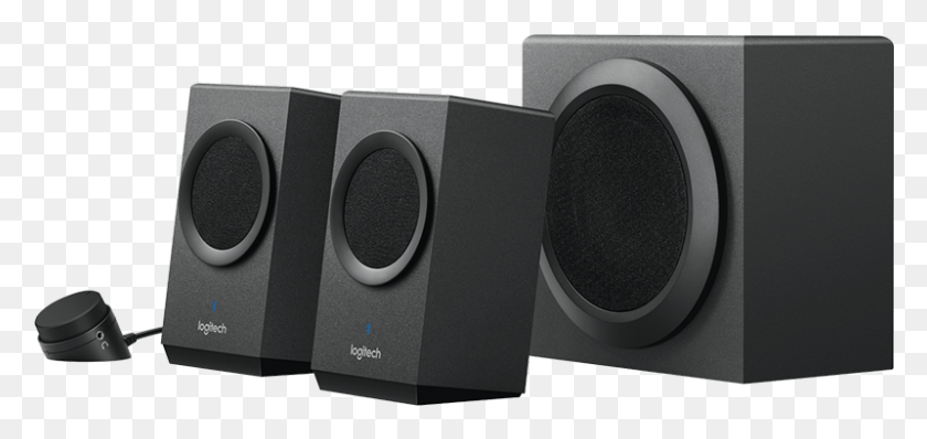 800x347 Speaker System With Logitech Z337 Bluetooth Speakers, Electronics, Audio Speaker, Home Theater HD PNG Download
