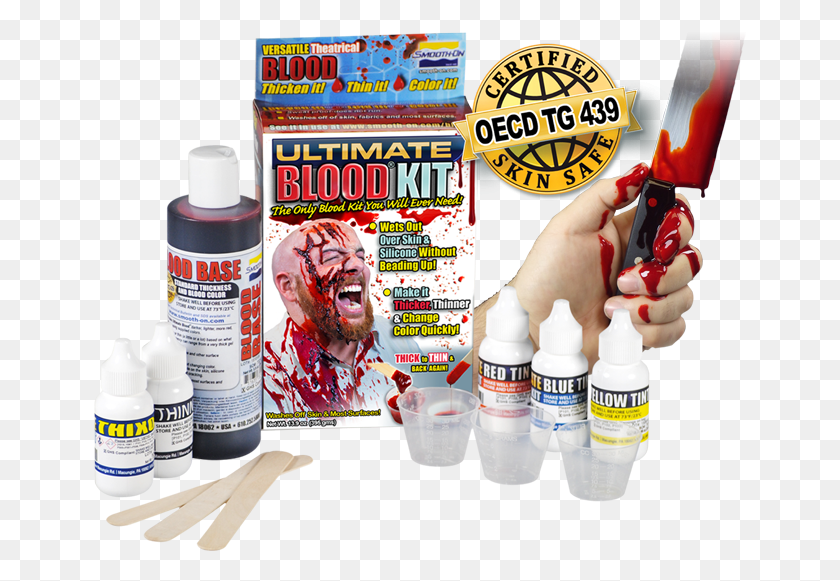 653x521 Special Effects Blood System Blood Kit, Person, Human, First Aid HD PNG Download