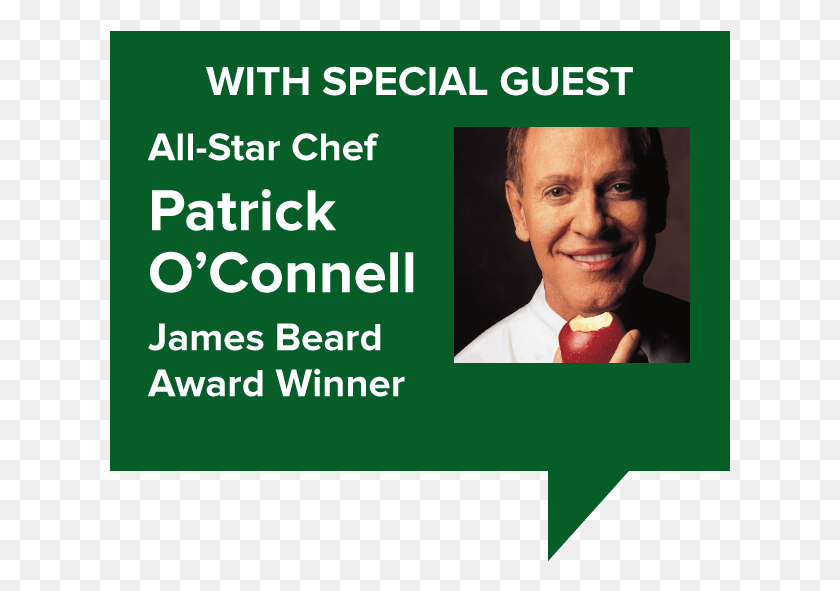 621x531 Special Guest All Star Chef Patrick O39connell James Patrick O Connell, Person, Human, Face HD PNG Download