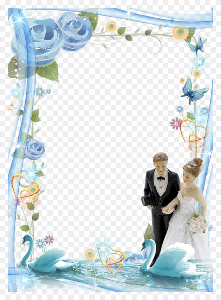 800x1109 Special Pictures Wedding Invitation Cards Wedding Beautiful Borders And Frames For Wedding, Person, Human, Figurine HD PNG Download