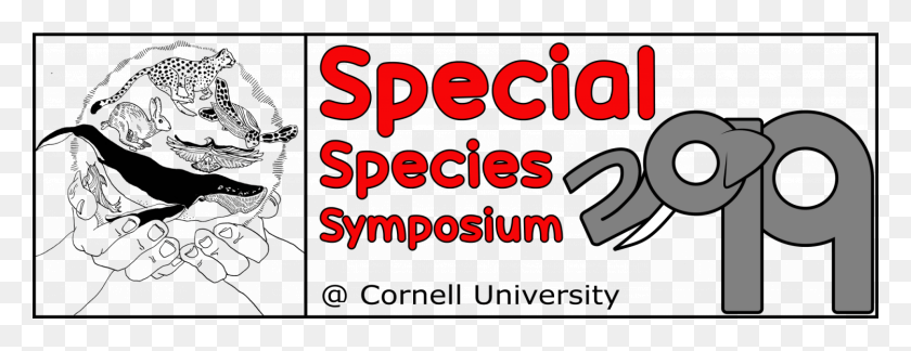 1500x508 Descargar Png Simposio De Especies Especiales 2019 Cornell University Dibujos Animados, Texto, Palabra, Alfabeto Hd Png