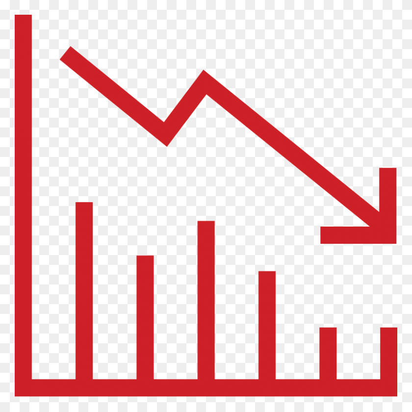800x800 Specialty Health Payor Solutions Declining Chart Icon, Symbol, Text, Logo Descargar Hd Png
