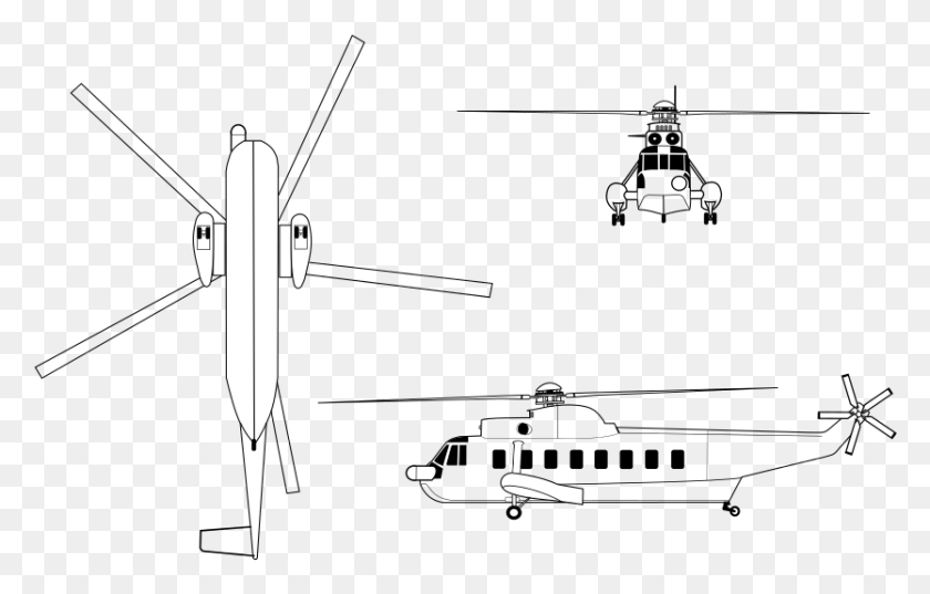 834x511 Descargar Png Rotor De Helicóptero Png