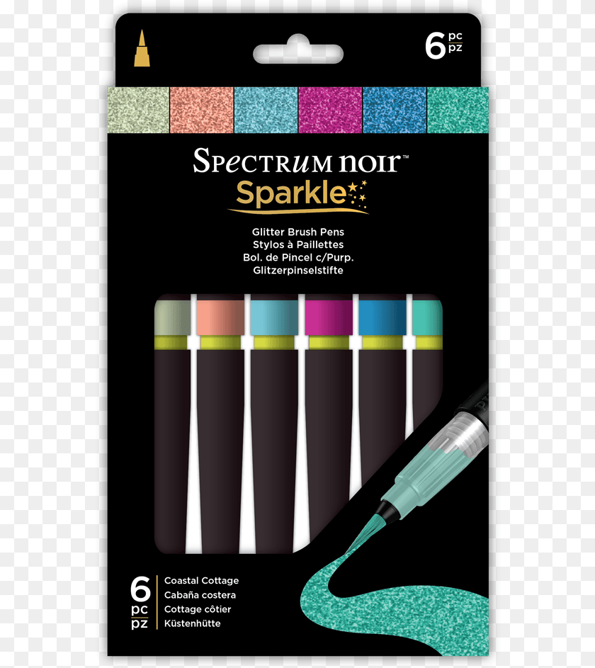 573x943 Spectrum Noir Sparkle 3 Pen Set Metallics, Advertisement, Poster, Paint Container, Smoke Pipe Transparent PNG