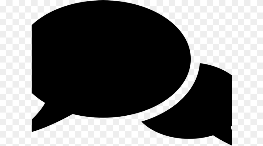 Speech Bubble Clipart Black And White Conversation Vector, Gray Transparent PNG